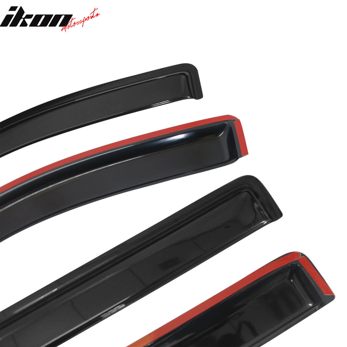 2004-2008 Ford F150 Crew Cab Slim Smoke Tinted Visor Window Acrylic