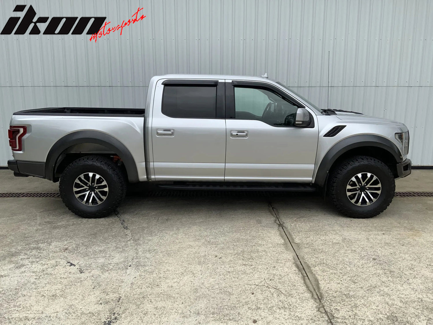 2015-2024 Ford F-Series Crew Cab Slim Style Window Visors Acrylic