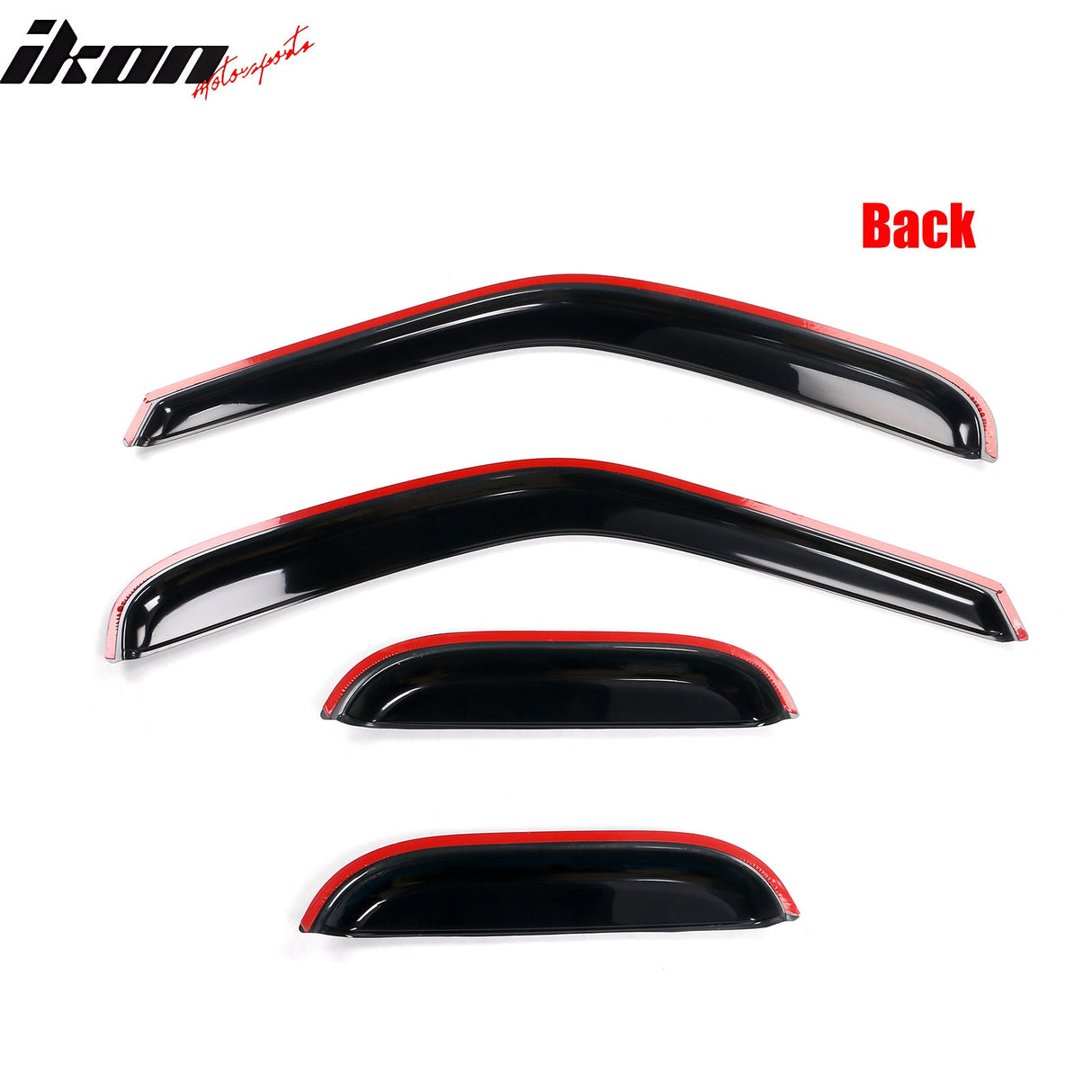 1997-2003 Ford F-150 F-250 Extended Cab Tape On 4PCS Window Visors