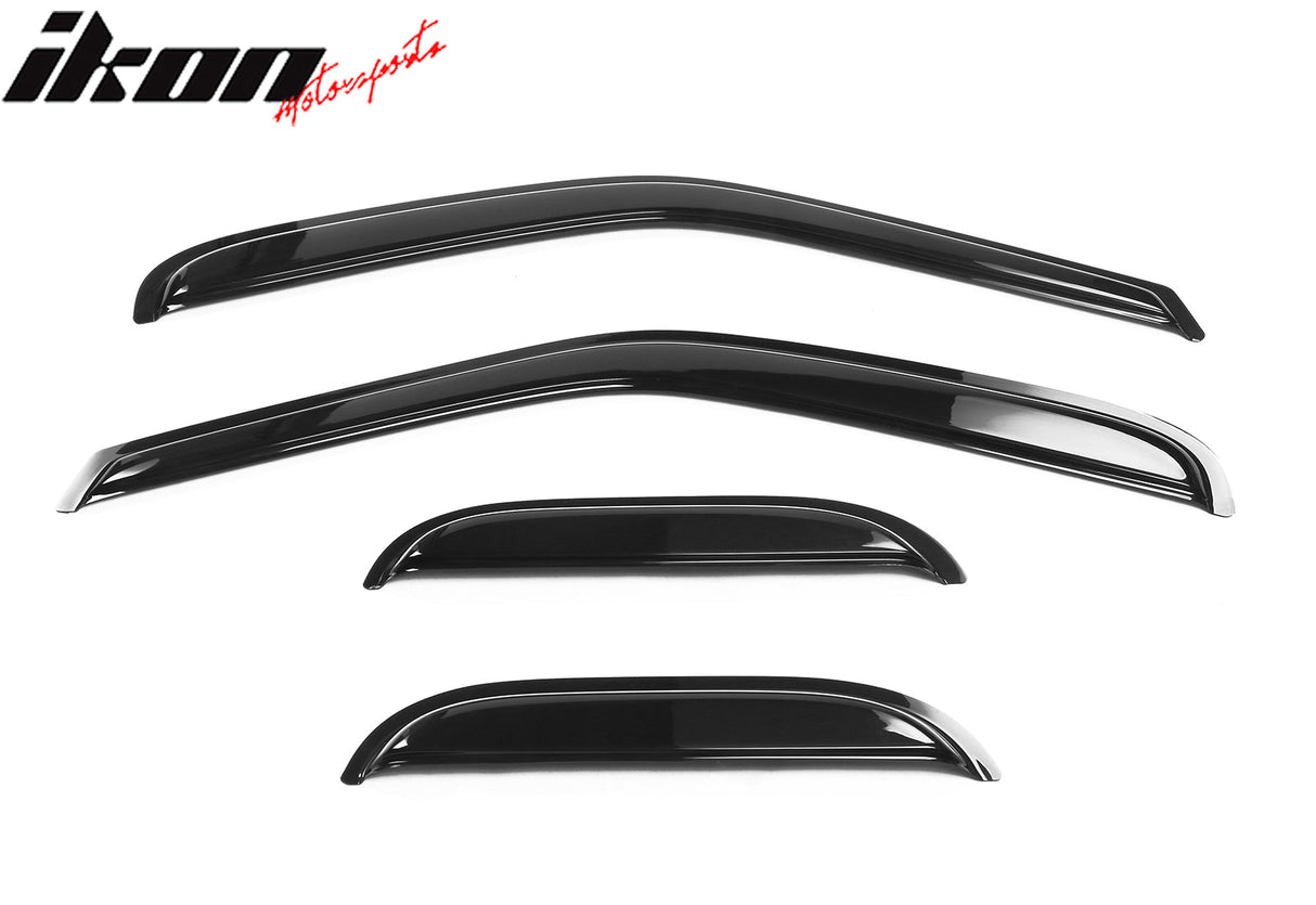 1997-2003 Ford F-150 F-250 Extended Cab Tape On 4PCS Window Visors