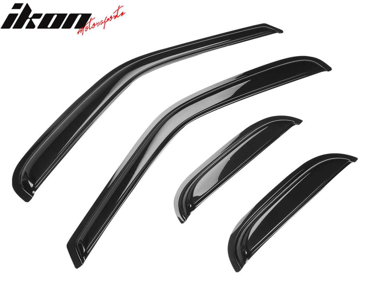 1997-2003 Ford F-150 F-250 Extended Cab Tape On 4PCS Window Visors