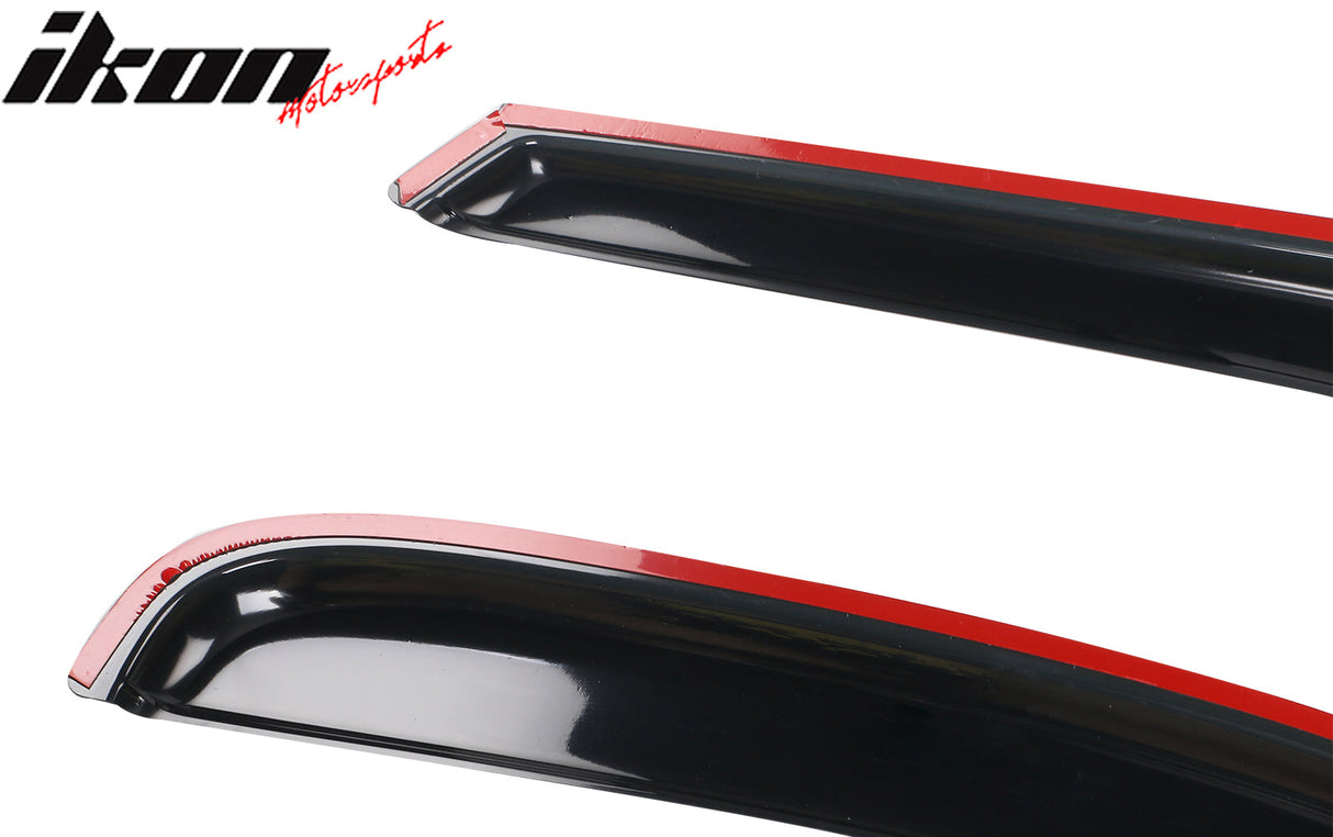 1997-2003 Ford F-150 F-250 Extended Cab Tape On 4PCS Window Visors