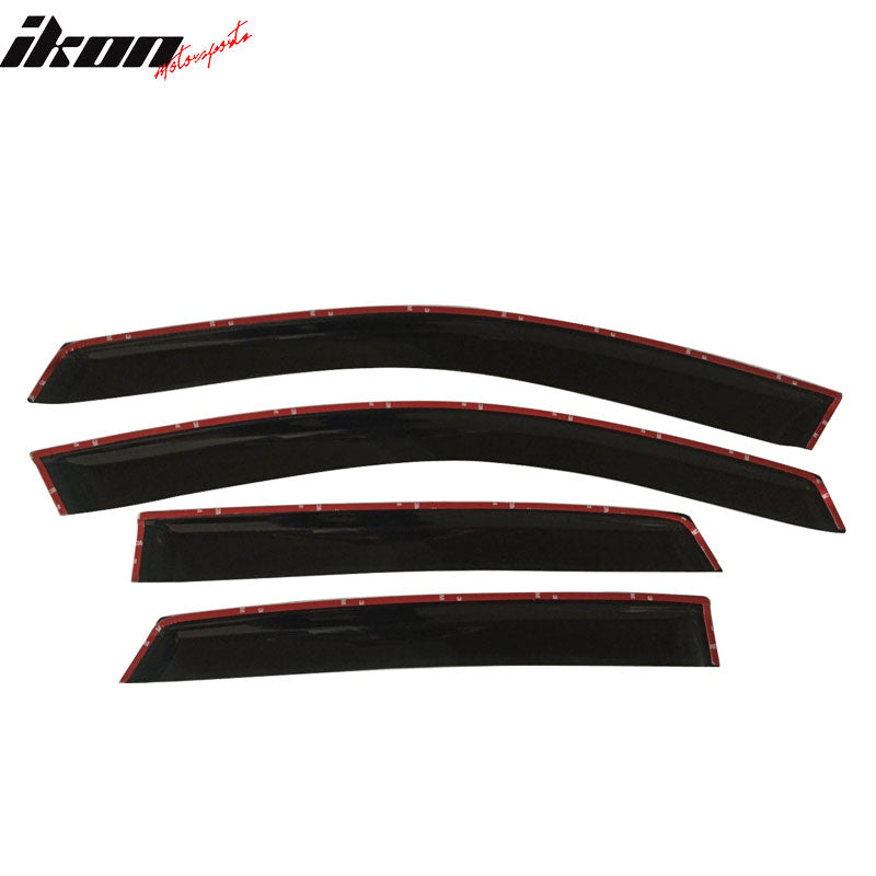 2008-2011 Ford Focus 4Door Acrylic 4PC Tape On Window Visors Guard