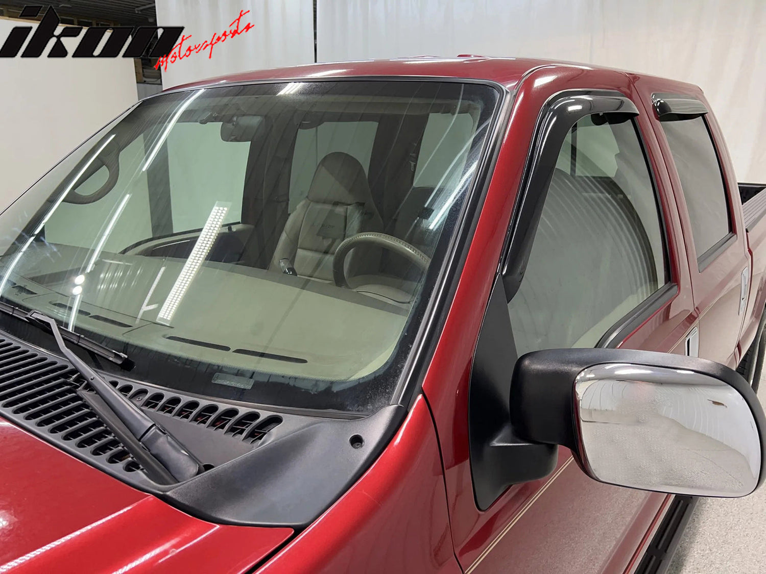 1999-2016 Ford F250-F550 Super Duty Crew Cab Tape On Window Visors