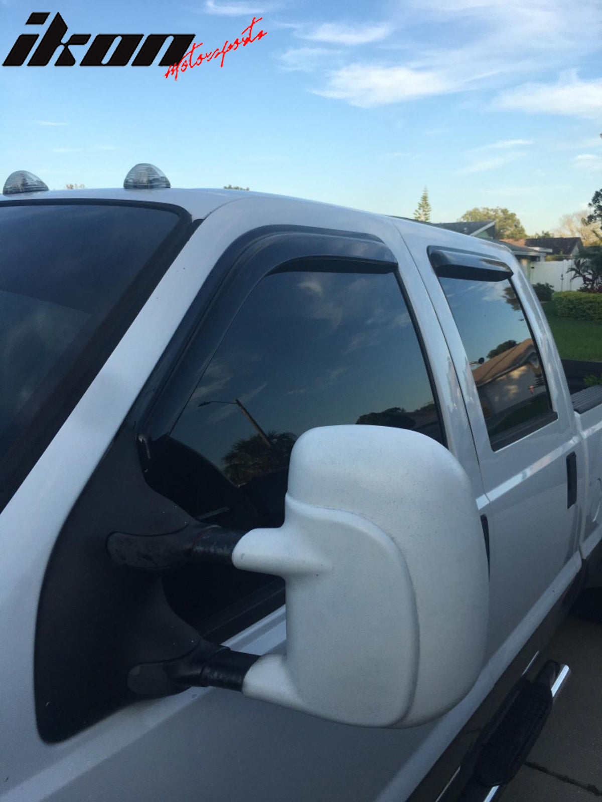 1999-2016 Ford F250-F550 Super Duty Crew Cab Tape On Window Visors
