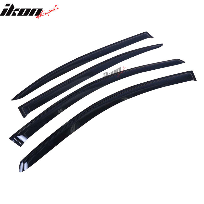 2008-2012 Honda Accord 4-Door Sedan Acrylic 4PC Tape On Window Visors