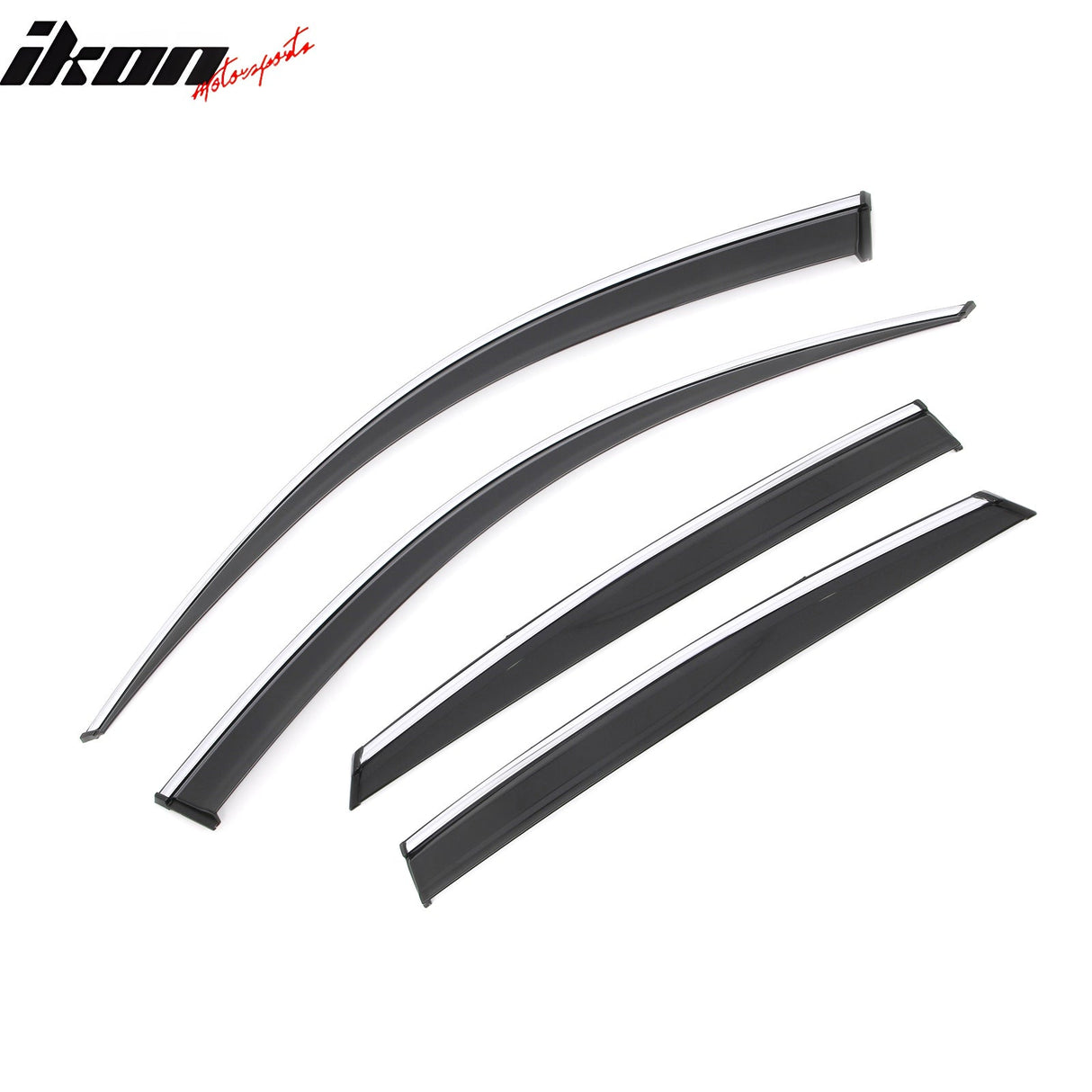 2018-2025 Honda Accord Window Visor Vent Rain Guard W/Chrome Trim PMMA