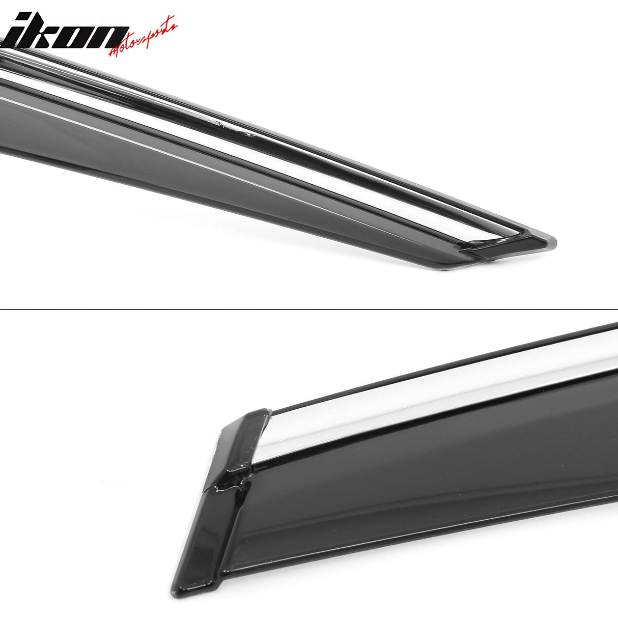 2018-2025 Honda Accord Window Visor Vent Rain Guard W/Chrome Trim PMMA