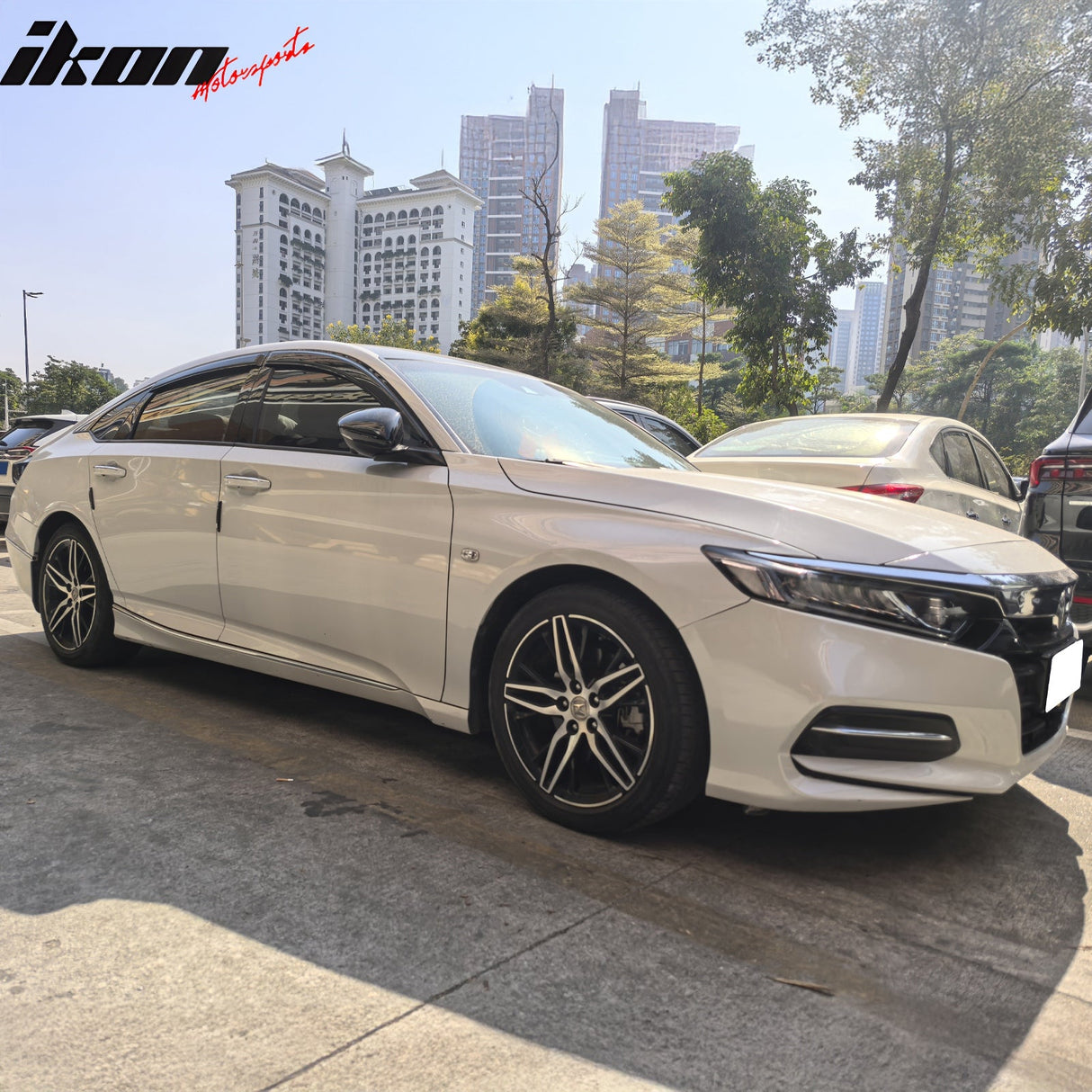 2018-2025 Honda Accord 4PCS Tape on Window Visors Vent Rain Sun Guards