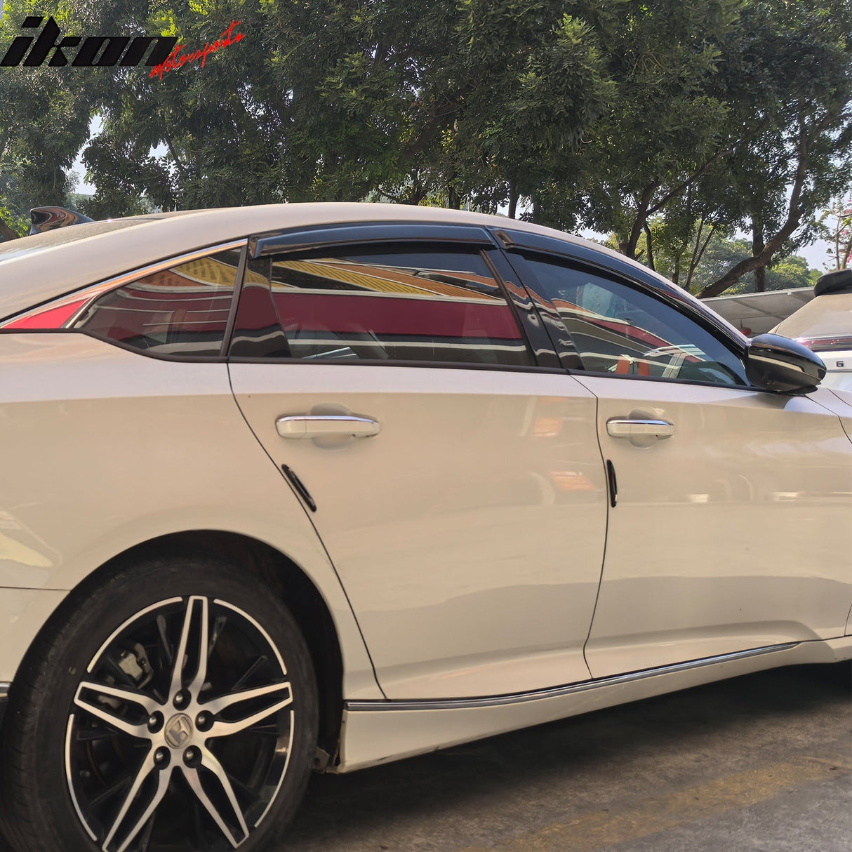 2018-2025 Honda Accord 4PCS Tape on Window Visors Vent Rain Sun Guards