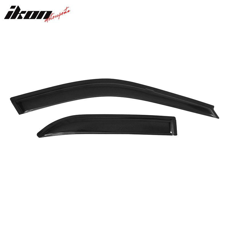 1992-1995 Honda Civic Sedan Tape On Smoke Tinted Window Visors Acrylic