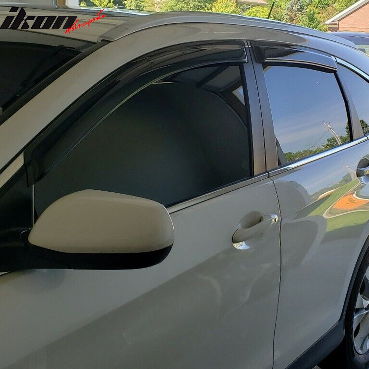 2012-2016 Honda CRV Acrylic 4PC Window Visors Tape On Rain Guard