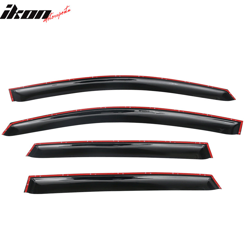 2012-2016 Honda CRV Acrylic 4PC Window Visors Tape On Rain Guard