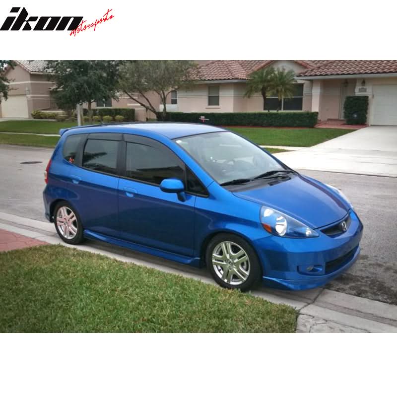 2007-2008 Honda Fit GE Slim Style Smoke Visor Windows Guards Acrylic