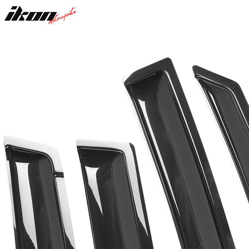 2007-2008 Honda Fit Window Visor Slim Style Smoke Tinted Acrylic