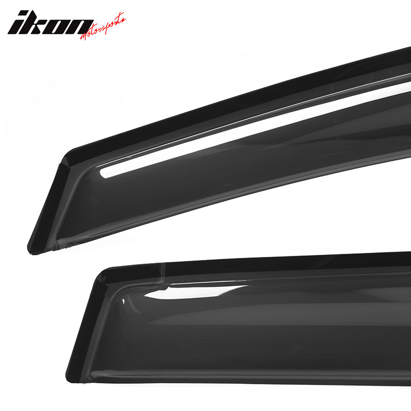 2007-2008 Honda Fit Window Visor Slim Style Smoke Tinted Acrylic