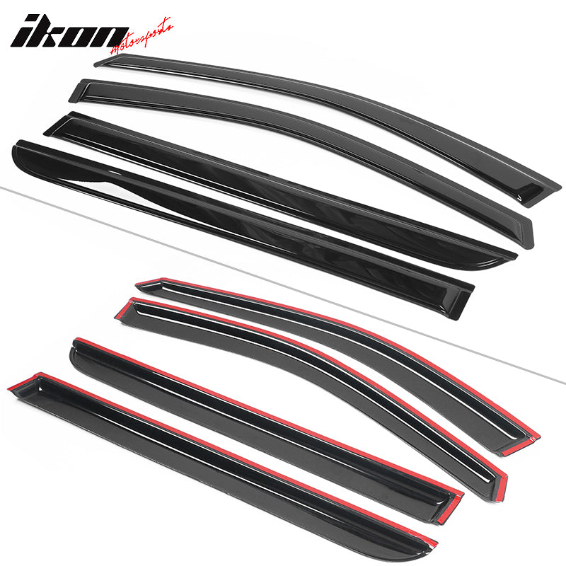 2008-2010 Honda Odyssey Slim Style Smoke Visor Windows Guards Acrylic