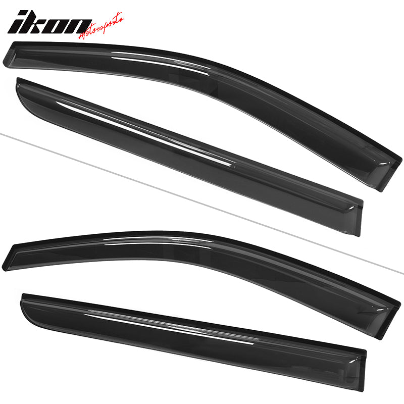 2008-2010 Honda Odyssey Slim Style Smoke Visor Windows Guards Acrylic