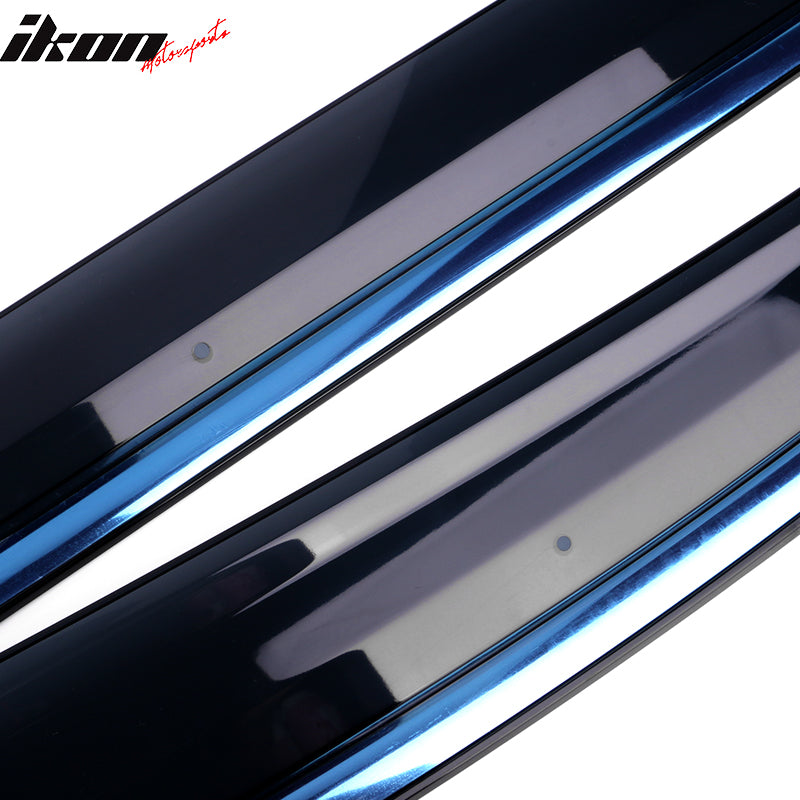 2011-2017 Honda Odyssey Polycarbonate Window Visors W/ Chrome Trim 4PC