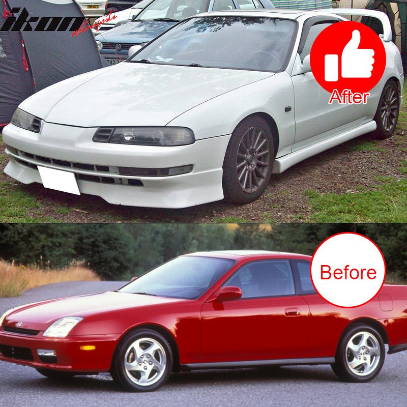 1992-1996 Honda Prelude Slim Style Smoke Tinted Window Visors Acrylic