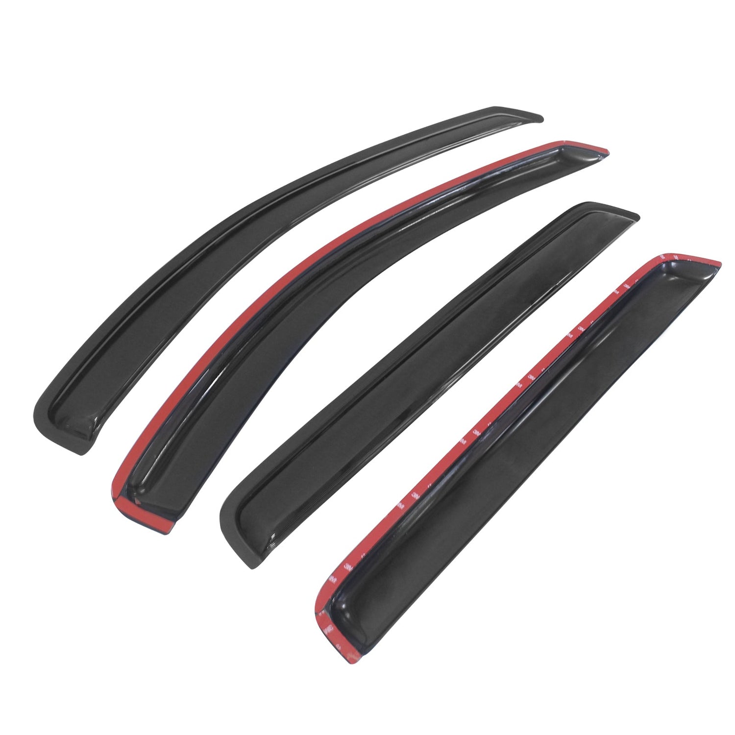 2007-2012 Hyundai Santa Fe Slim Style Smoke Visor Window Guard Acrylic