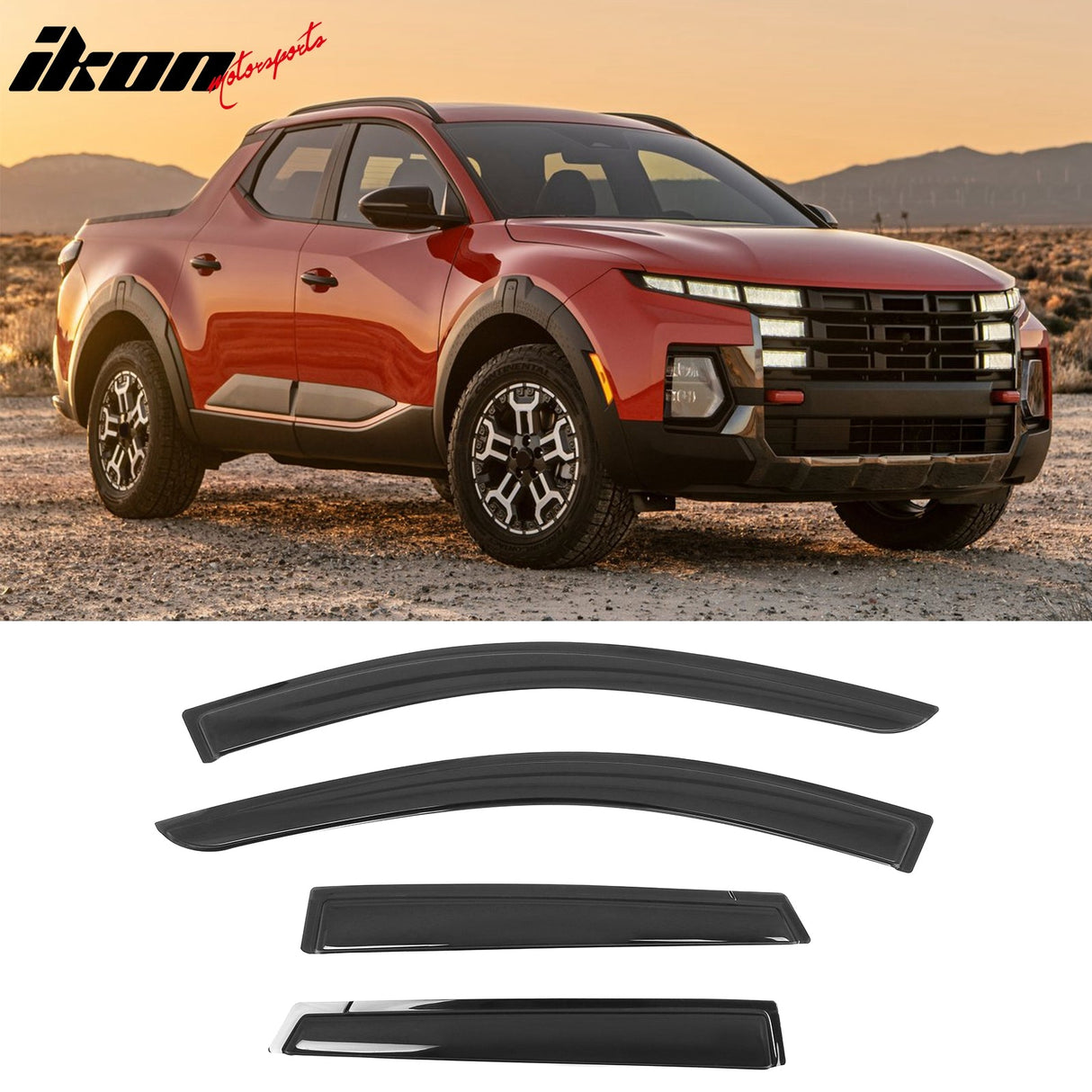 2022-2025 Hyundai Santa Cruz Tape on Window Visors