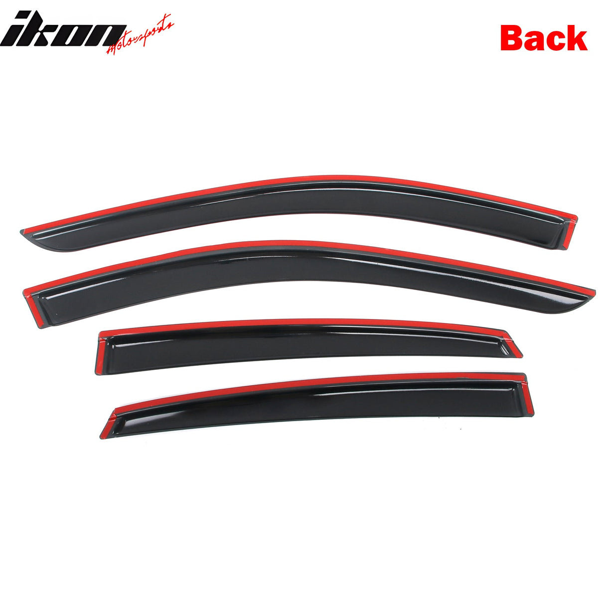 2022-2025 Infiniti QX55 4PC Tape on Window Visors Vent Rain Sun Guards