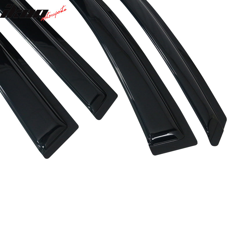 2014-2024 Jeep Cherokee Acrylic Window Visor Vent Rain Guard Deflector