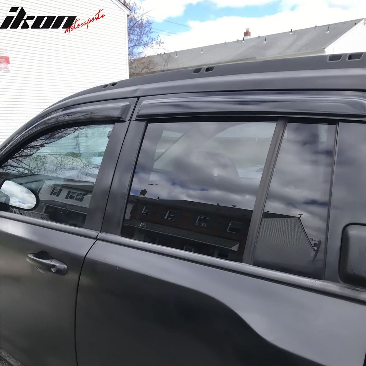 2007-2017 Jeep Compass Side Visor Window Sun Vent Rain Guards Acrylic