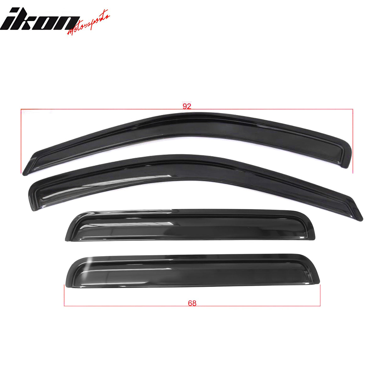 1999-2004 Jeep Grand Cherokee Window Visors Acrylic 4Pc Set