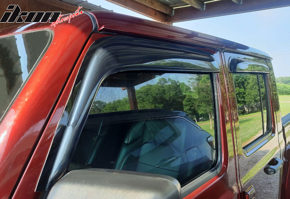 2007-2024 Jeep Wrangler 2020-2024 Gladiator Slim Acrylic Window Visor