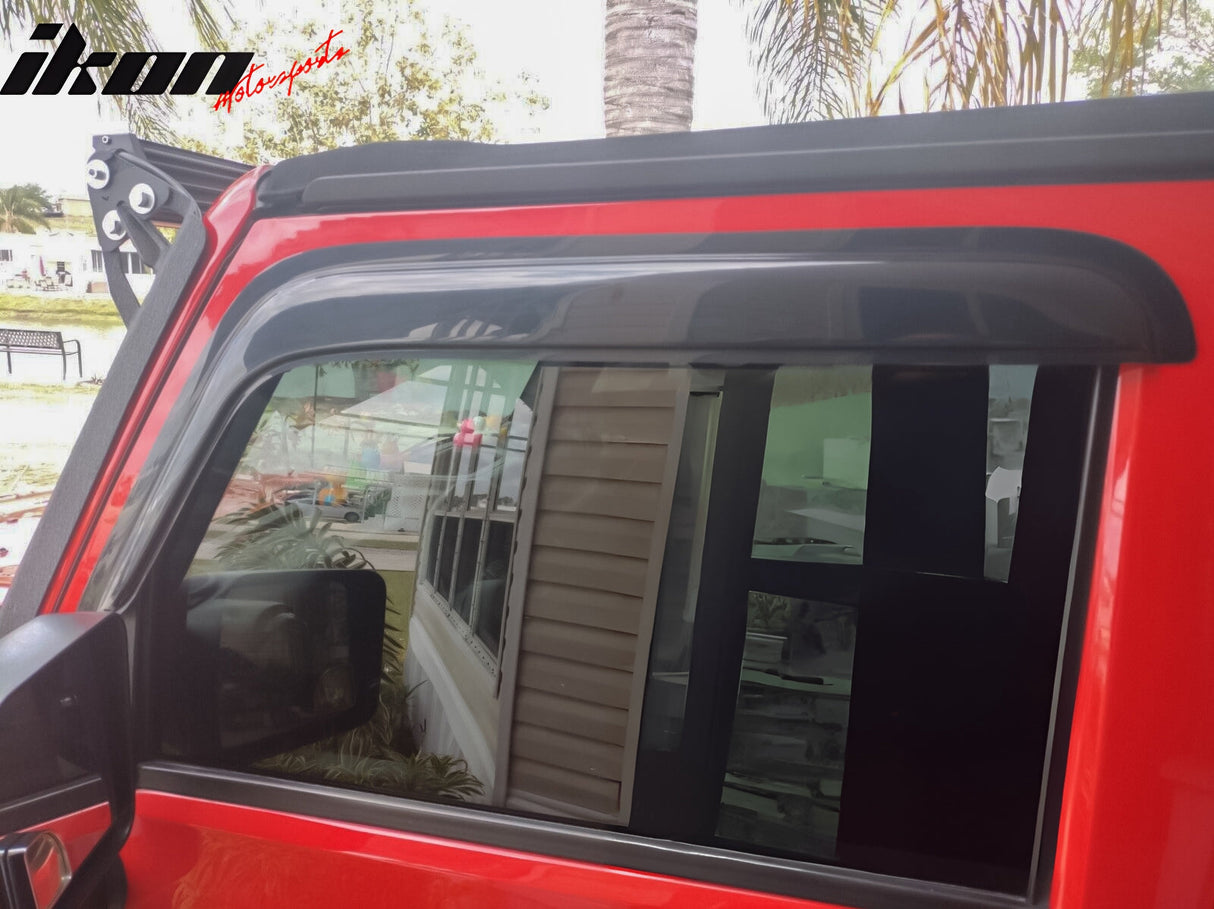 2007-2024 Jeep Wrangler 2020-2024 Gladiator Slim Acrylic Window Visor