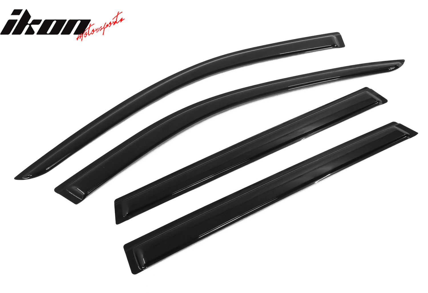 2020-2024 Kia Telluride Slim Style Black Window Visors Acrylic 4PCS