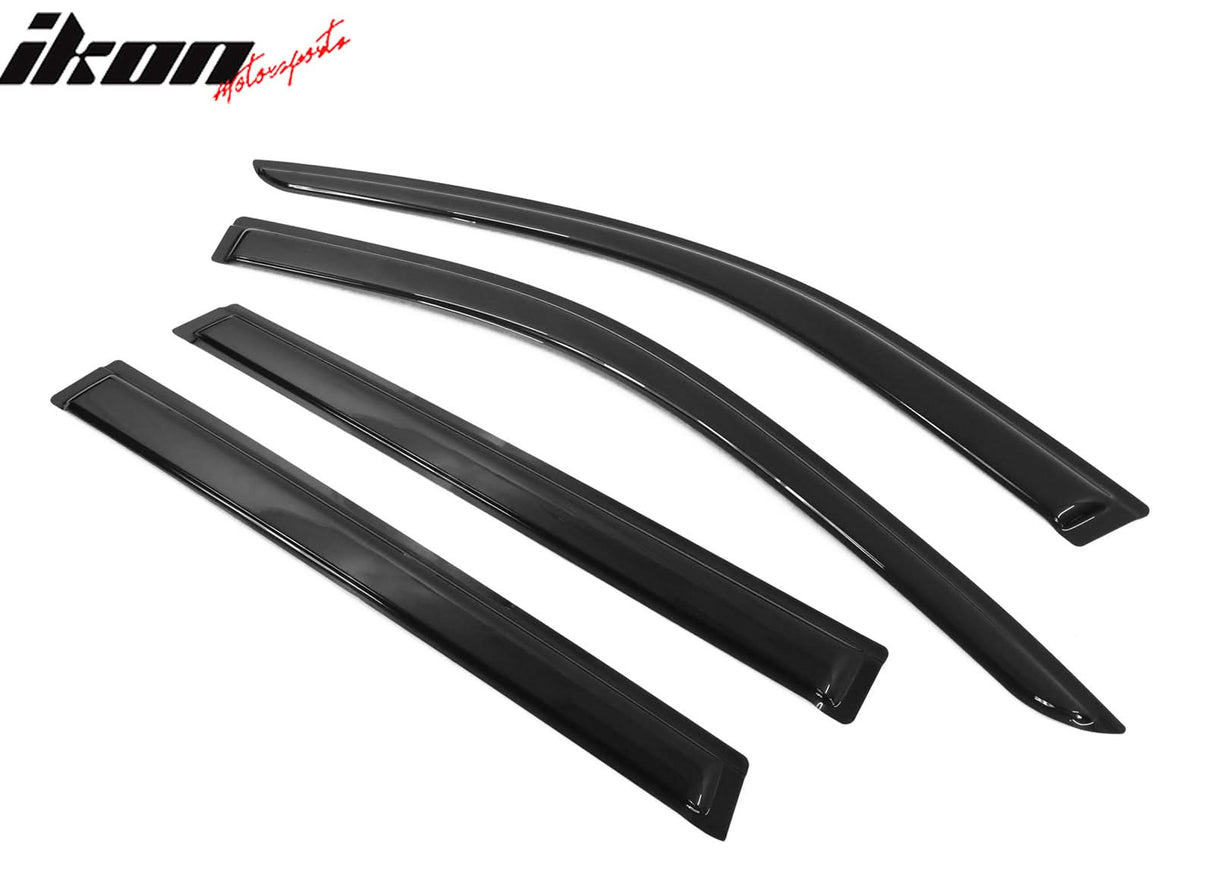 2020-2024 Kia Telluride Slim Style Black Window Visors Acrylic 4PCS