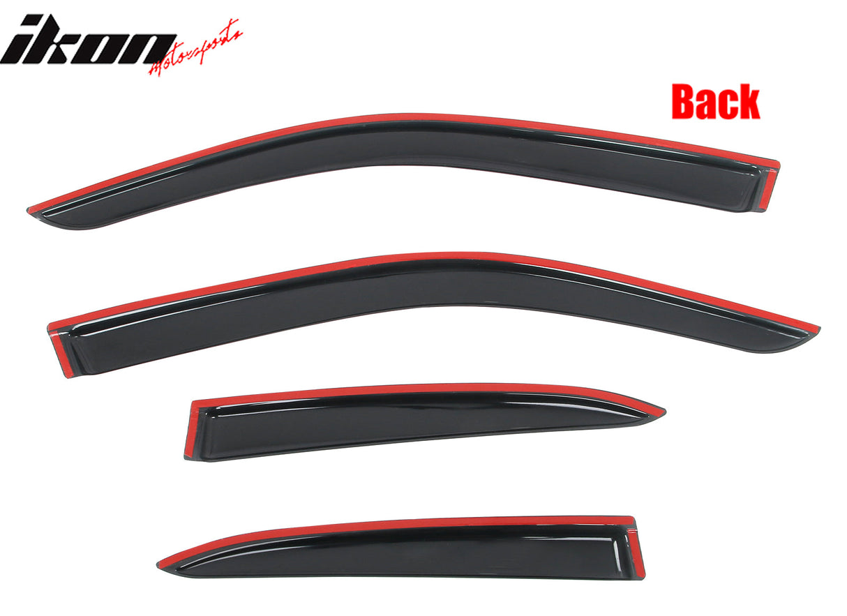 2019-2025 Lexus UX-Series 4PCS Tape on Window Visors Vent Rain Guards