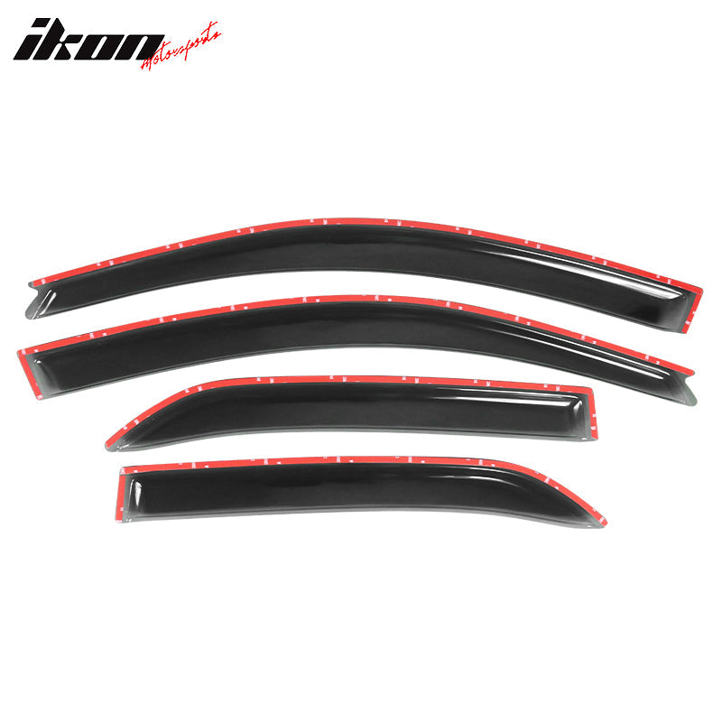 2002-2007 Mitsubishi Lancer EVO Sedan Acrylic 4PC Window Visors Guard