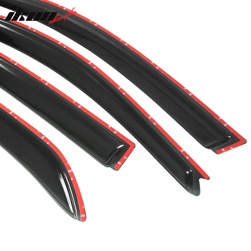 2002-2007 Mitsubishi Lancer EVO Sedan Acrylic 4PC Window Visors Guard