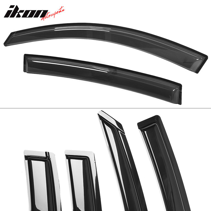 2007-2012 Nissan Altima Sedan Slim Style Visor Window Acrylic