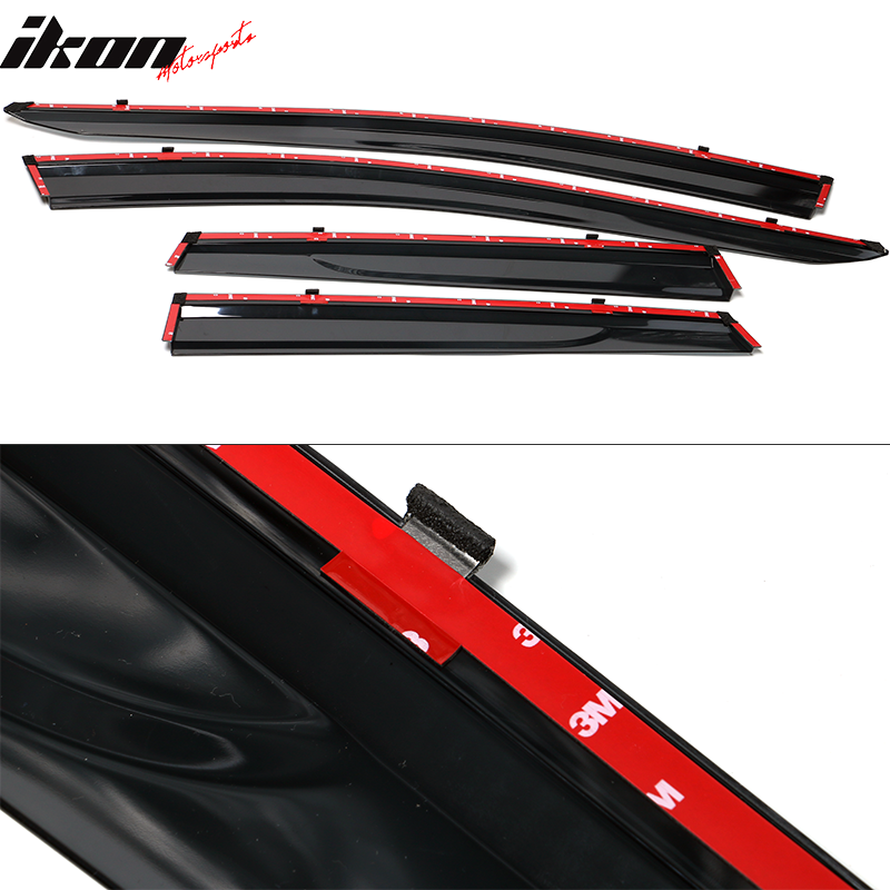 2015-2024 Nissan Murano Tape On Window Visors Rain Guard 4PC