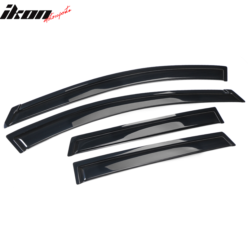 2009-2013 Nissan Rogue Slim Style Smoke Tinted Window Visor Acrylic