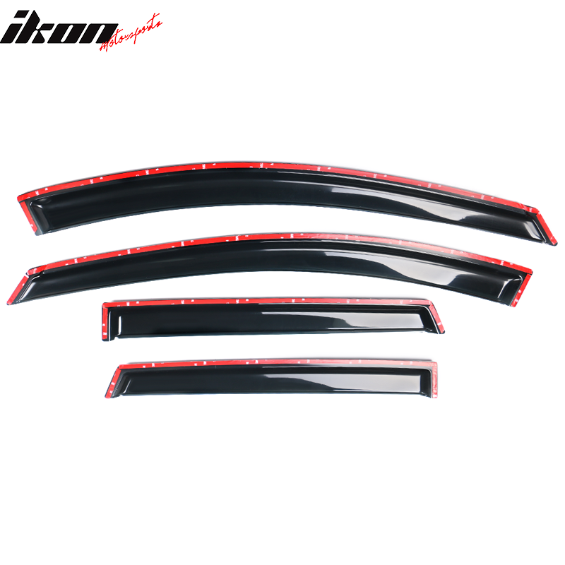 2009-2013 Nissan Rogue Slim Style Smoke Tinted Window Visor Acrylic