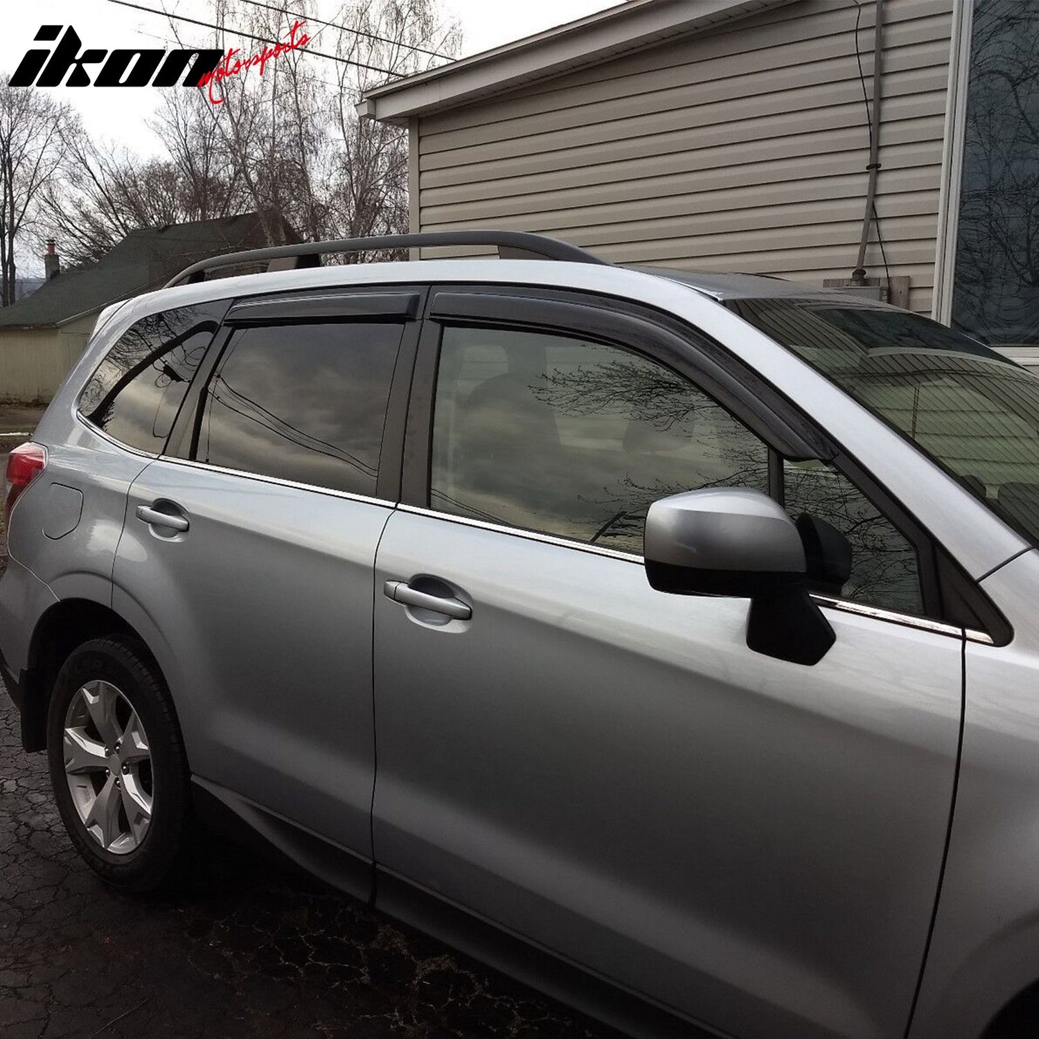 2014-2018 Subaru Forester Slim Style Smoke Tinted Window Visor Acrylic