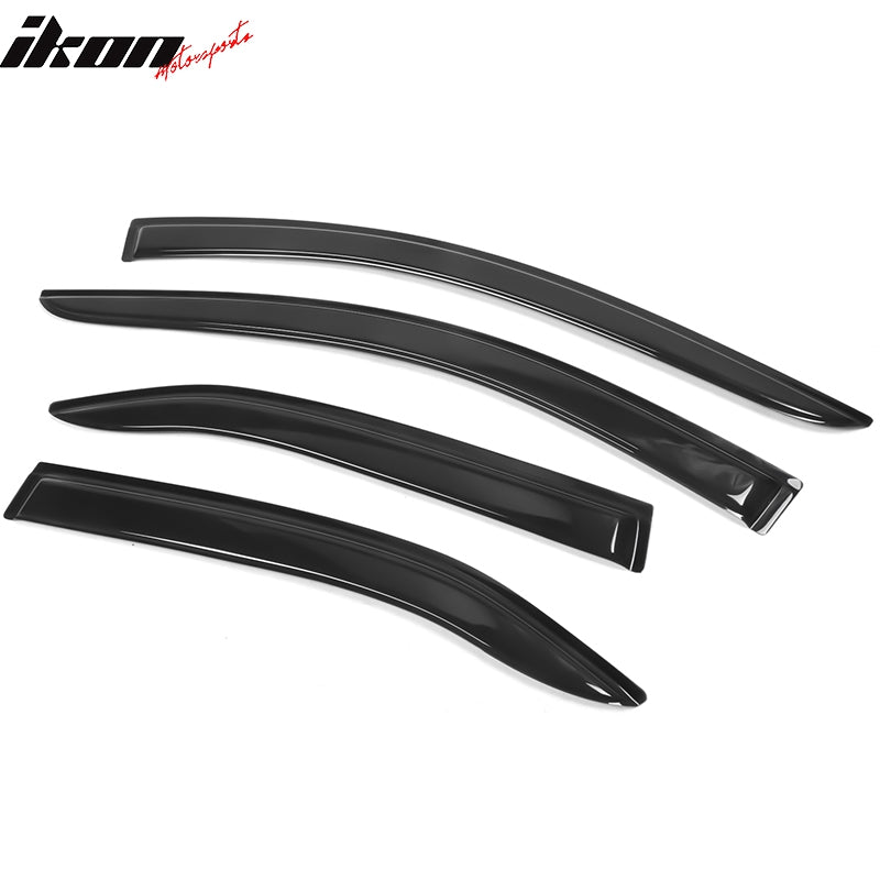 2007-2011 Toyota Camry Acrylic 4PC Window Visors Tape On Rain Guard