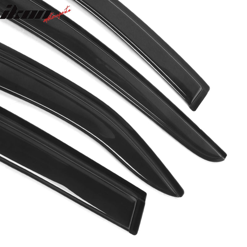 2007-2011 Toyota Camry Acrylic 4PC Window Visors Tape On Rain Guard
