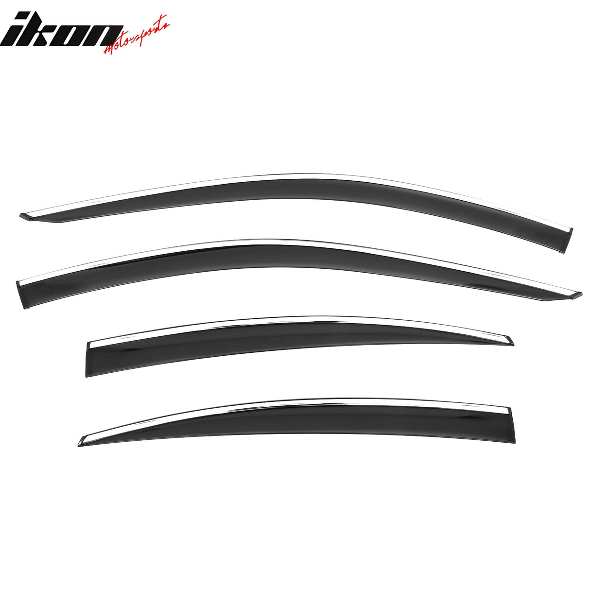 2025 Toyota Camry 4PC Window Visors Vent Rain Guard W/Chrome Trim PMMA