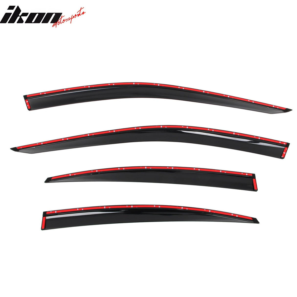 2025 Toyota Camry 4PC Window Visors Vent Rain Guard W/Chrome Trim PMMA