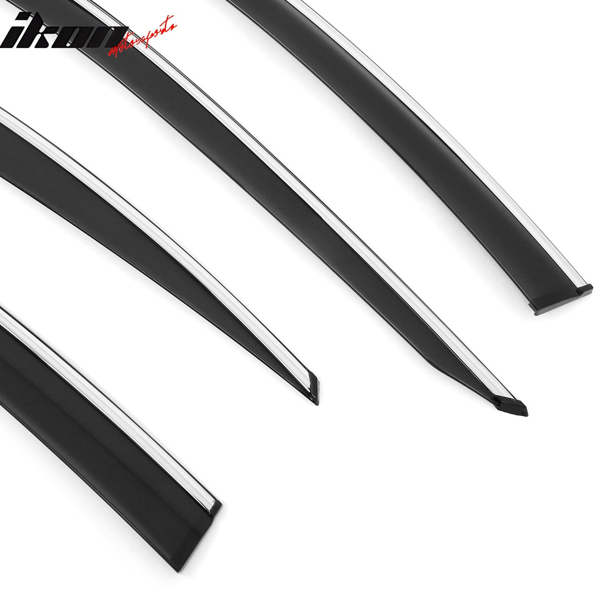 2025 Toyota Camry 4PC Window Visors Vent Rain Guard W/Chrome Trim PMMA