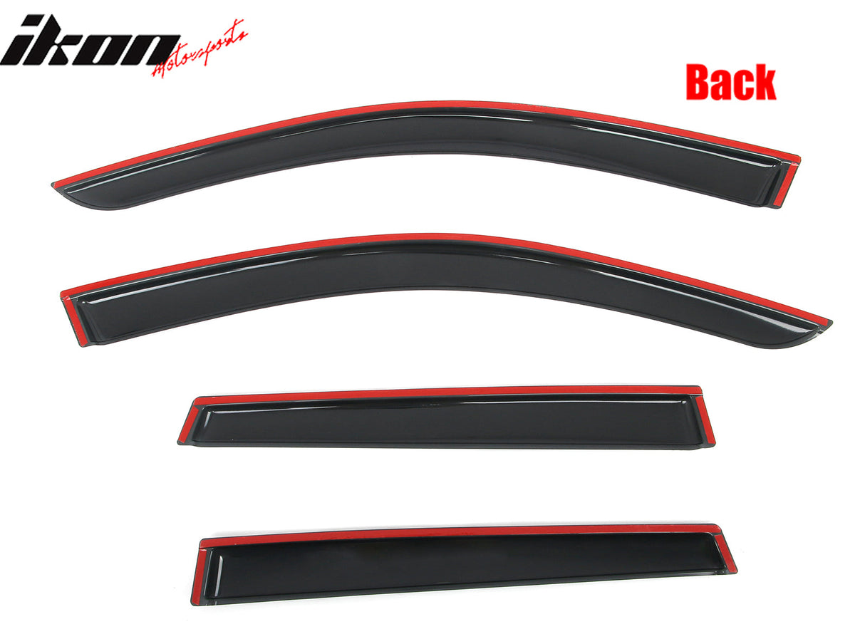 2022-2025 Toyota Corolla Cross 4PCS Tape on Window Visors Sun Guards