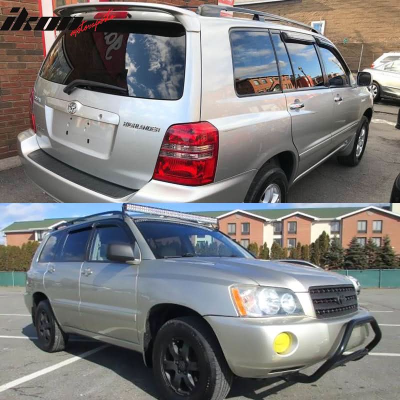 2001-2007 Toyota Highlander Slim Style Smoke Visor Window Vent Acrylic