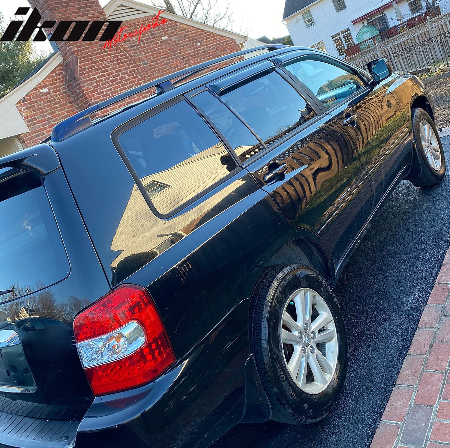 2001-2007 Toyota Highlander Slim Style Smoke Visor Window Vent Acrylic